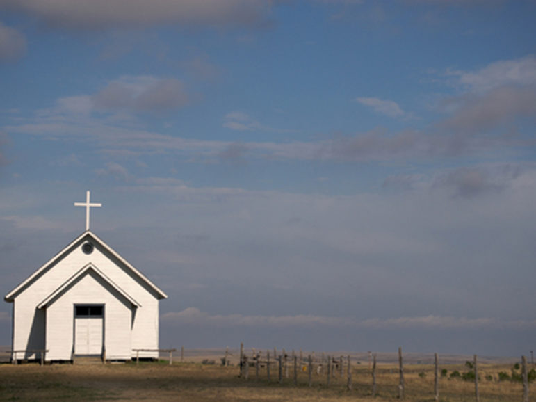 Little church on the American Prairie.