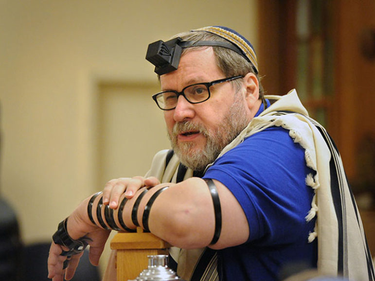 Rabbi Barry Freundel during morning prayers at Kesher Israel in Washington, D.C., on Sept. 10, 2014. Photo by Lloyd Wolf