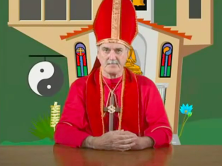John Cleese founds the Church of JC Capitalist in a short video uploaded to YouTube on July 28, 2016. Photo via screen grab