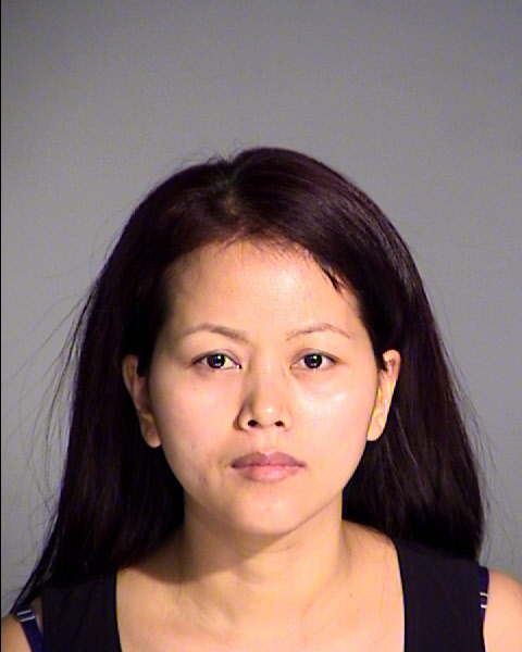 Kin Park Thaing is suspected of beating her son with a plastic coat hanger. Photo courtesy of Metropolitan Police Department in Indianapolis, via the Indianapolis Star
