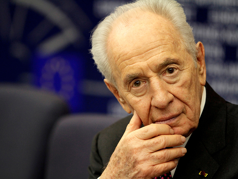 Shimon Peres attends a press conference at the European Parliament in Strasbourg, France on March 12, 2013. Photo courtesy of Reuters/Jean-Marc Loos/File Photo *Editors: This photo may only be republished with RNS-SALKIN-OPED, originally transmitted on Sept. 28, 2016.