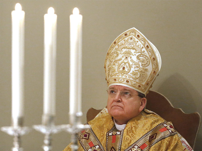 Cardinal Raymond Leo Burke leads a Holy Mass in the chapel of the Vatican Governorate to mark the opening of the Judicial Year of the Tribunal of Vatican City at the Vatican on January 11, 2014. Photo courtesy of REUTERS/Stefano Rellandini