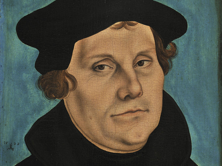 Lucas Cranach the Elder, Martin Luther, 1529. Oil on panel. Photo courtesy of the Morgan LIbrary & Museum