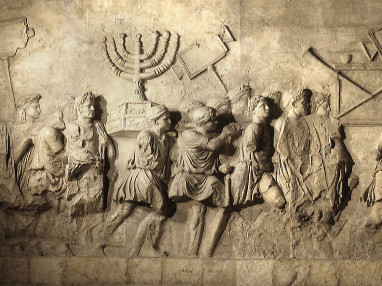 The Arch of Titus menorah