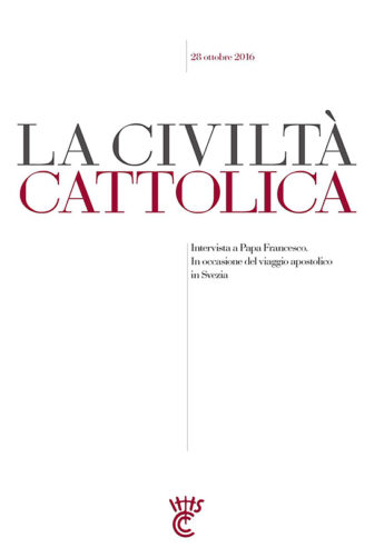 The cover of Jesuit journal La Civiltà Cattolica. Image courtesy of La Civiltà Cattolica
