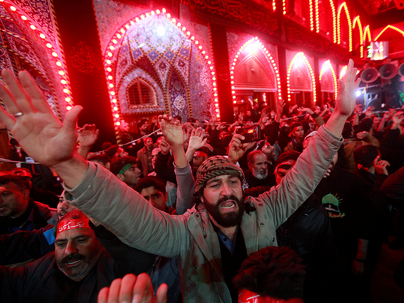 Shi'ite Muslim pilgrims gather as they commemorate the Arbaeen, in Kerbala, Iraq, on November 21, 2016. Photo courtesy of Reuters/Alaa Al-Marjani *Editors: This photo may only be republished with RNS-ARBAEEN-IRAQ, originally transmitted on Nov. 21, 2016.
