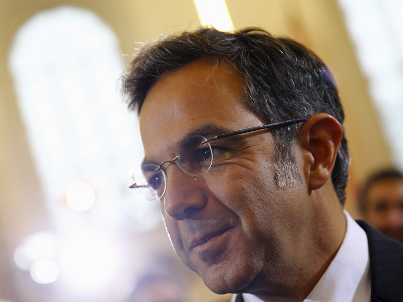 German writer Navid Kermani arrives for the ceremony to receive the Peace Prize of the German book trade (Friedenspreis des Deutschen Buchhandels) at the Church of St. Paul in Frankfurt, Germany, on October 18, 2015. Photo courtesy of Reuters/Kai Pfaffenbach *Editors: This photo may only be republished with GERMANY-PRESIDENT, originally transmitted on Nov. 7, 2016.