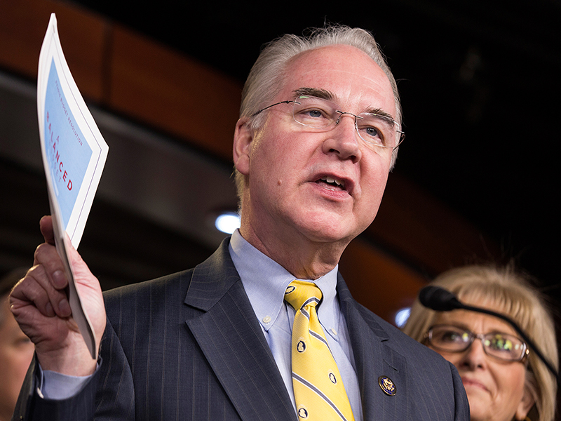 Chairman of the House Budget Committee Tom Price (R-GA) announces the House Budget during a press conference on Capitol Hill in Washington on March 17, 2015. Photo courtesy of Reuters/Joshua Roberts/File Photo *Ediors: This photo may only be republished with RNS-TRUMP CABINET, originally transmitted on Nov. 29, 2016.