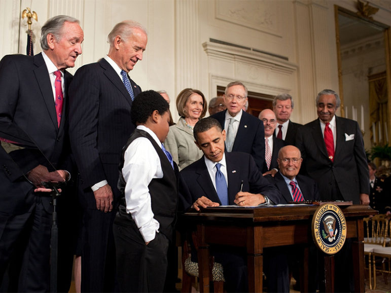 President Obama signs the Patient Protection and Affordable Care Act at the White House on March 23, 2010. Photo courtesy of The White House/Pete Souza