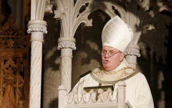 Archbishop Tobin delivers his homily after being installed as the Sixth Archbishop of Newark at the Cathedral Basilica of the Sacred Heart on Jan. 6, 2017, in Newark, NJ. Photo courtesy of Aristide Economopoulos via NJ Advance Media