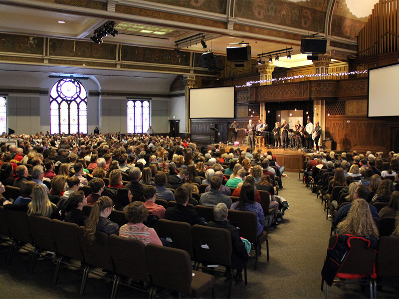 Denver Community Church averages as many as 1500 in weekly attendance across two locations. They are the latest evangelical church to become LGBT affirming. Photo courtesy of Denver Community Church