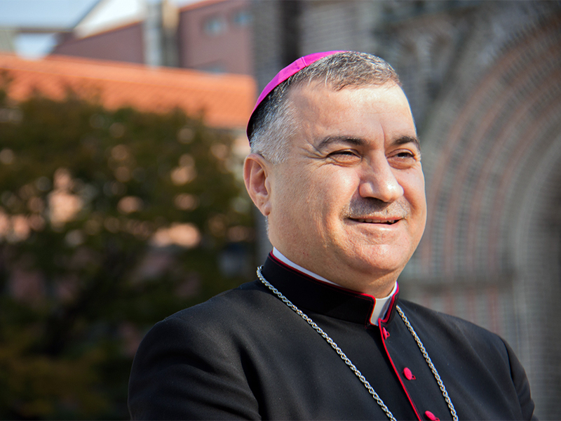 Archbishop Bashar Warda of Erbil, Iraq, at Myeondong Cathedral in Seoul, South Korea on Oct. 12, 2016. Photo courtesy of Aid to the Church in Need