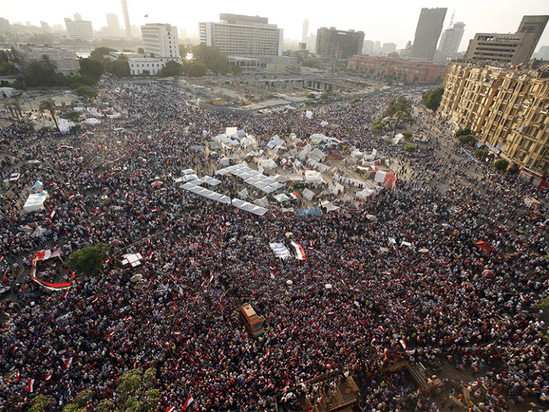 Protesters opposing Egyptian President Mohammed Morsi take part in a protest demanding that Morsi resign at Tahrir Square in Cairo on July 1, 2013. Photo courtesy of Reuters/Suhaib Salem
*Editors: This photo may only be republished with RNS-NASSER-OPED, originally published on Jan. 4, 2017.