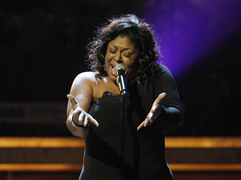 Singer Kim Burrell sings to  honor Whitney Houston for receiving the BET Honors for Entertainment in Washington, D.C., on Jan. 16, 2010. Photo courtesy of Reuters/Molly Riley