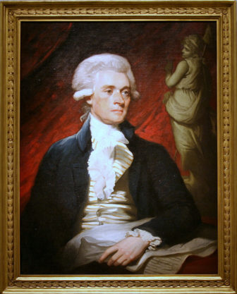 A portrait of Thomas Jefferson circa 1786 by artist Mather Brown. Image courtesy of Creative Commons