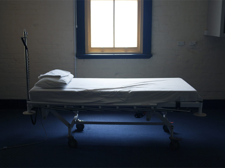 An old style of hospital bed.  Photo courtesy of Creative Commons/Matthew Perkins