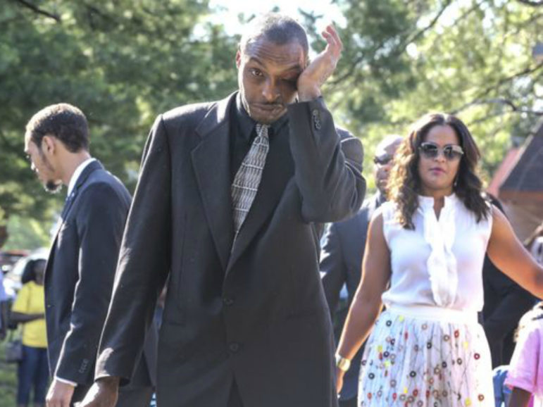 Muhammad Ali Jr. and Laila Ali arrive at the funeral home after the death of their father, June 10, 2016. (Photo: CJ File Photo)