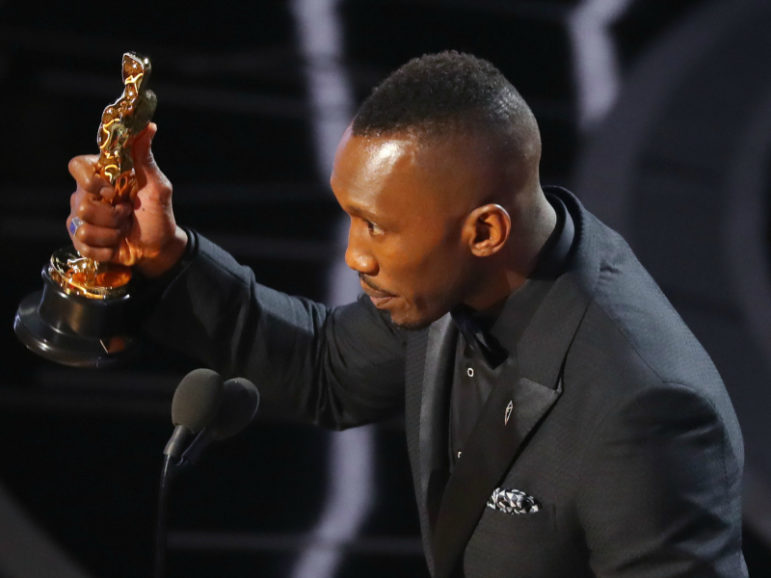 Actor Mahershala Ali won the Oscar for best supporting actor at the Academy Awards on Feb. 26, 2017. Photo courtesy of Reuters/Lucy Nicholson