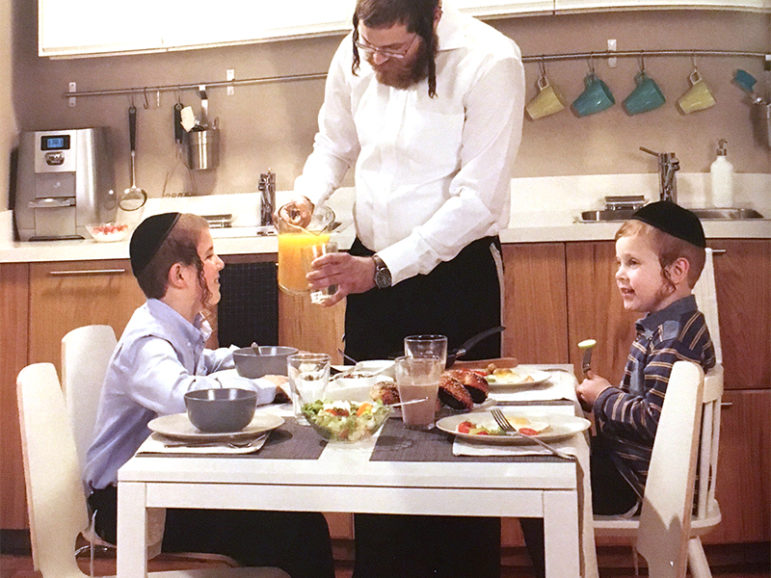 No women are present in a recent Ikea catalog targeted to ultra-Orthodox Jews in Israel. Photo courtesy of Sam Sokol
