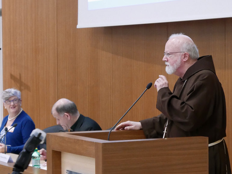 Cardinal Sean O’Malley, archbishop of Boston, speaks at the 