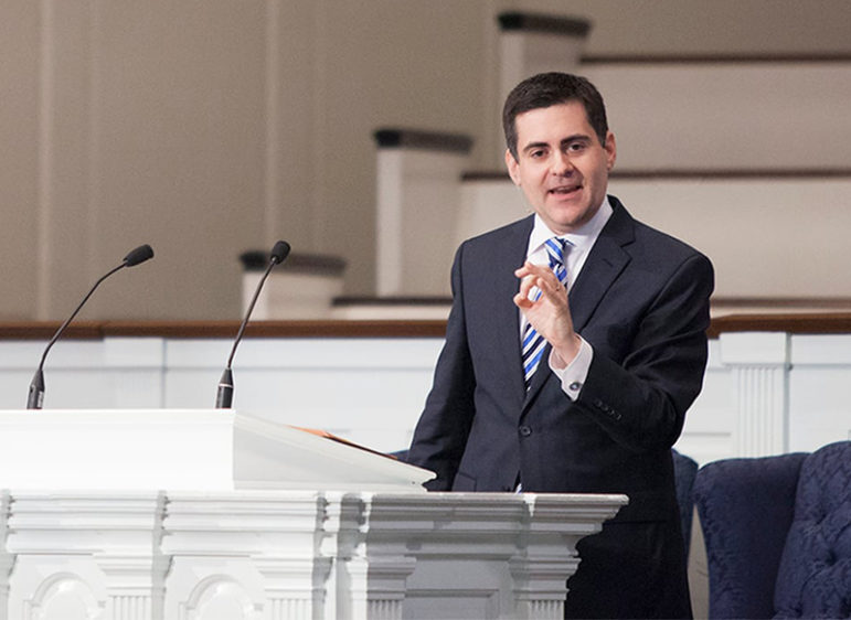 Russell Moore speaks at The Southern Baptist Theological Seminary in Louisville, Ky. Screenshot from Vimeo