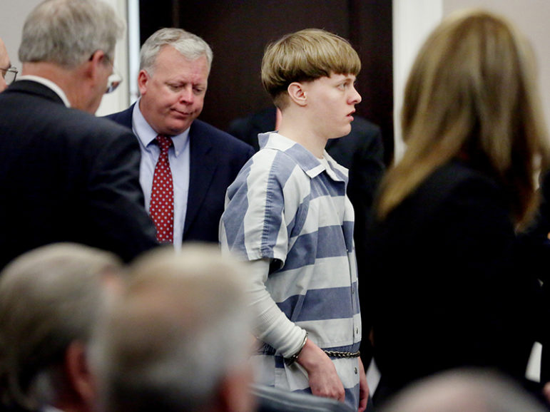 Dylann Roof is escorted into the courtroom at the Charleston County Judicial Center on April 10, 2017, to enter his guilty plea on murder charges in state court for the 2015 shooting massacre at a historic black church, in Charleston, N.C. Photo courtesy of Reuters/Grace Beahm/Pool