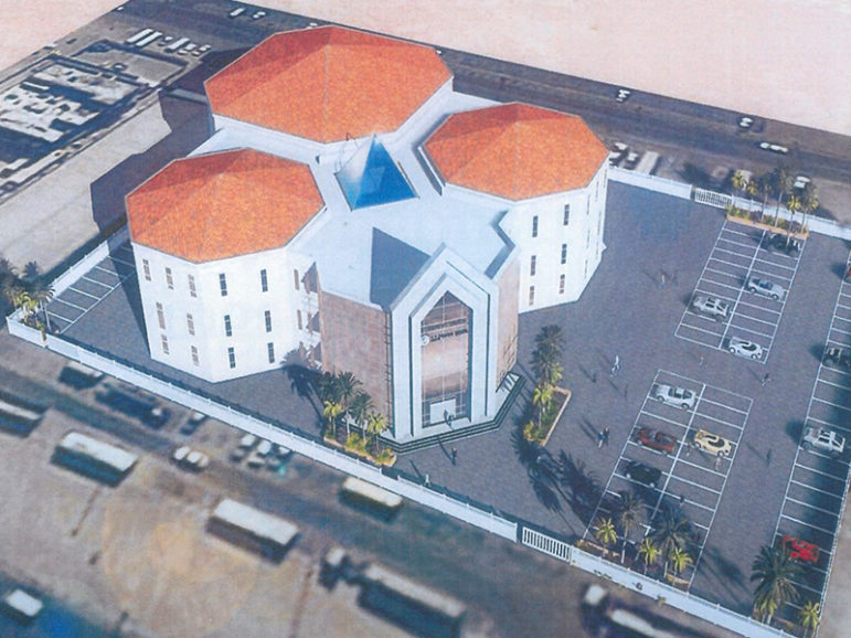 An artist's rendering of what All Saints Anglican Church will look like when completed in Abu Dhabi, United Arab Emirates. Image courtesy of St. Andrew's Anglican Church, Abu Dhabi