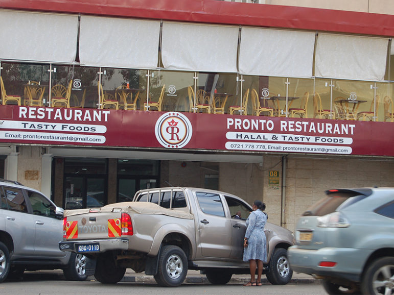 Pronto Restaurant in central Nairobi, Kenya, serves halal foods on April 24, 2017.  RNS photo by Fredrick Nzwili