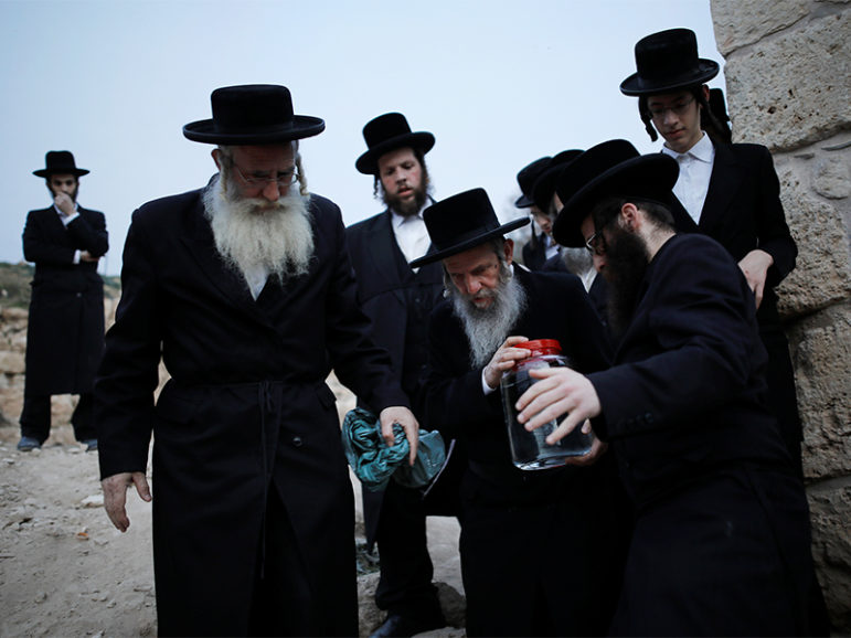 Ultra-Orthodox Jews take part in the 