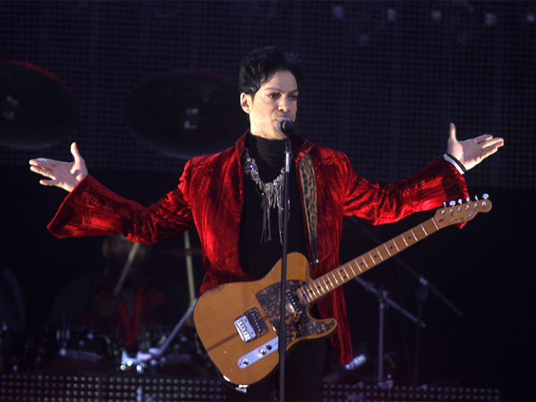 Prince performs on the main stage during Budapest's Sziget music festival on an island in the Danube River on Aug. 9, 2011. Photo courtesy of Reuters/Laszlo Balogh