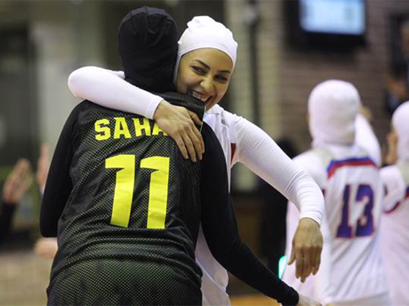 Religious head coverings, such as these hijabs, will now be sanctioned by FIBA for use in basketball games.  Image courtesy of FIBA