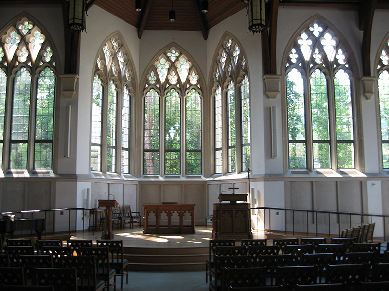 The interior of Goodson Chapel at the Duke Divinity School. Photo courtesy of Creative Commons