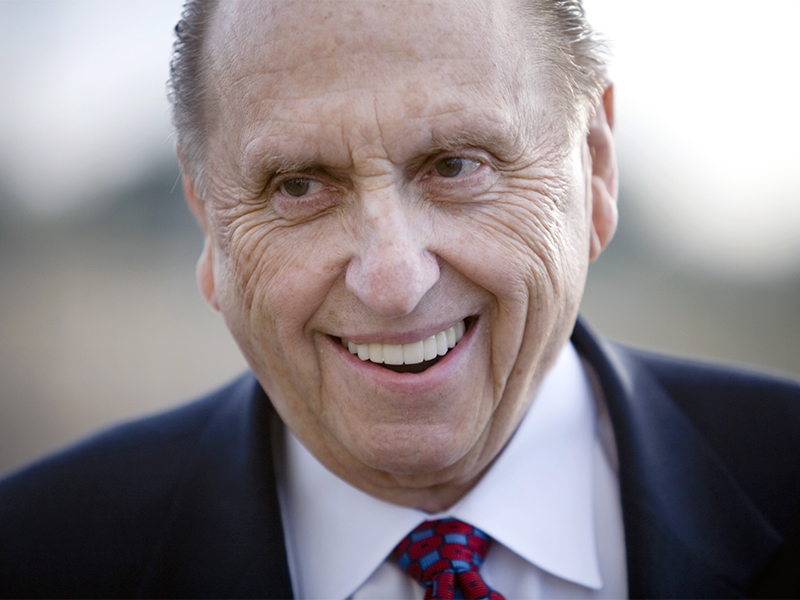 Thomas S. Monson, president of the Church of Jesus Christ of Latter-day Saints, died Tuesday, Jan. 2, 2018.  Photo courtesy of Creative Commons/Brian Tibbets