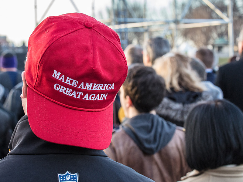 A Make America Great Again hat in Washington, D.C., on Jan. 19, 2017.  Photo by James McNellis/Creative Commons