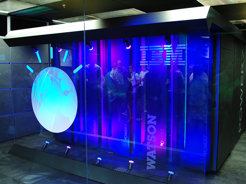 A prototype of IBM’s Watson computing system in 2011. Photo courtesy of Creative Commons