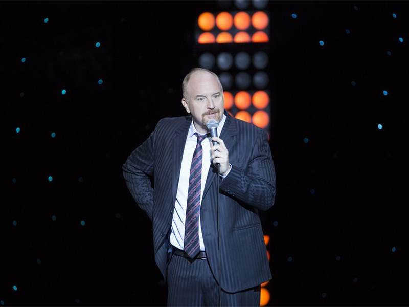 Comedian Louis C.K. during his “2017” Netflix special. Photo courtesy of Netflix