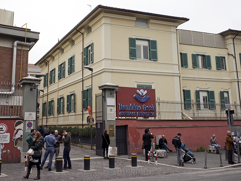 A view of the Bambino Gesu Pediatric Hospital in Rome on April 1, 2016. The Vatican said that its prosecutor is investigating two former officials of a Vatican-owned children's hospital over renovations at the penthouse apartment of the city-state's former secretary of state, Cardinal Tarcisio Bertone. The Vatican statement confirmed a report in Espresso magazine that Giuseppe Profiti, the Bambino Gesu hospital's former president, and Massimo Spina, its ex-treasurer, were under investigation. (AP Photo/Andrew Medichini)