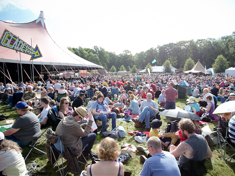 Attendees gather during the 2016 Greenbelt Festival at Boughton House in Northamptonshire, England.  Photo courtesy of Greenbelt Festival