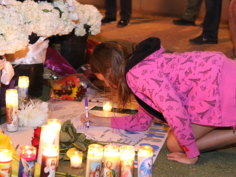 Memorials and tributes in the aftermath of the mass shooting on the Las Vegas Strip in Las Vegas on Oct. 1, 2017.  