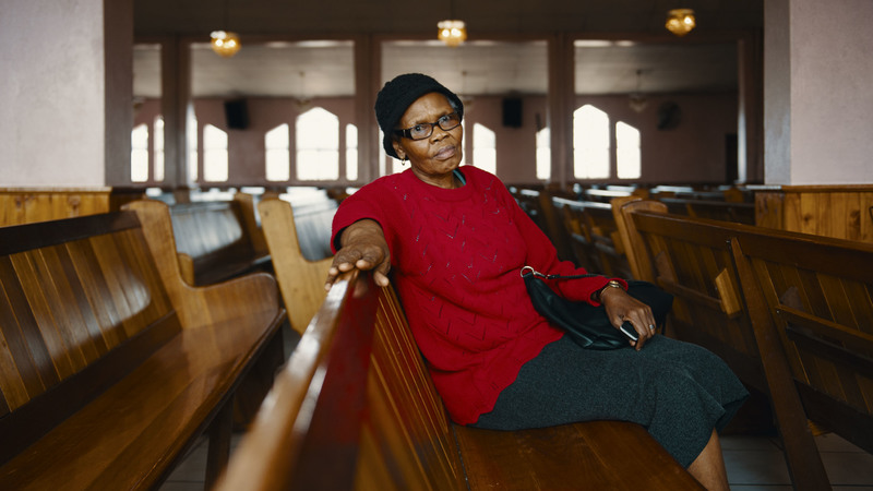 Mally Simelane’s daughter was murdered for her sexual orientation, a tragic event that she has channelled into promoting LGBTI acceptance at her church and in KwaThema.(Delwyn Verasamy/M&G) 