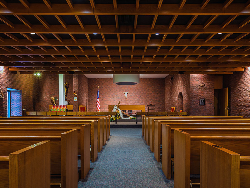 Our Lady of the Airways Chapel, Logan Airport, Boston.