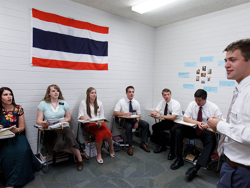 Missionaries take Thai lessons at the Missionary Training Center of the Church of Jesus Christ of Latter-day Saints in Provo, Utah, on June 18, 2013. Photo by Trent Nelson/The Salt Lake Tribune