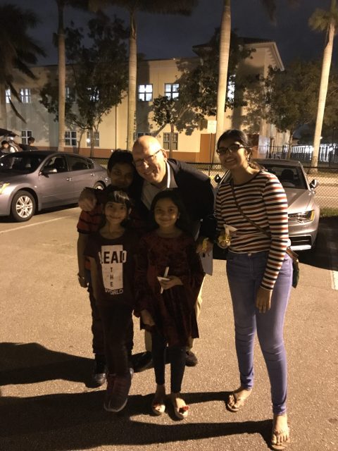 My new Muslims friends and I, at the vigil in Miramar. 