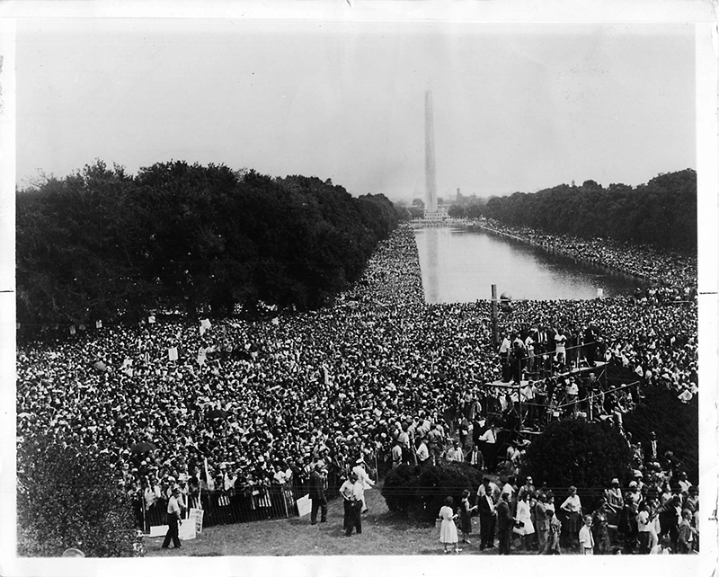 On Aug. 28, 1963, the Rev. Martin Luther King, Jr. addressed the crowd gathered during the March on Washington, delivering his "I Have a Dream" speech. RNS file photo
