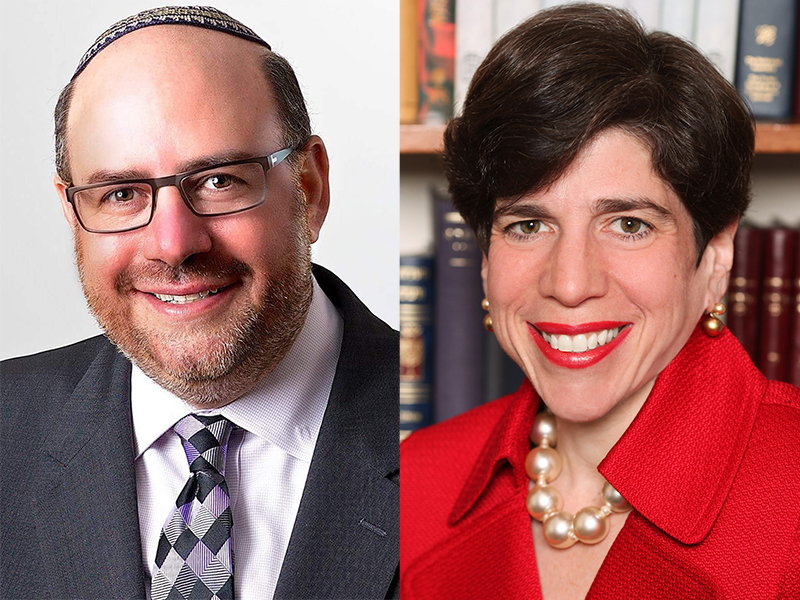 Rabbi Steven Wernick, left, and Rabbi Julie Schonfeld.
