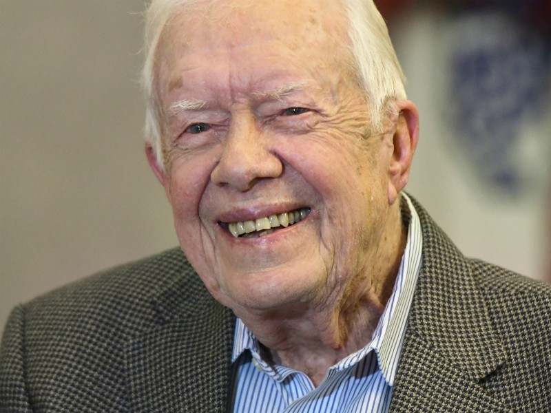 Former President Jimmy Carter, 93, sits for an interview about his new book 