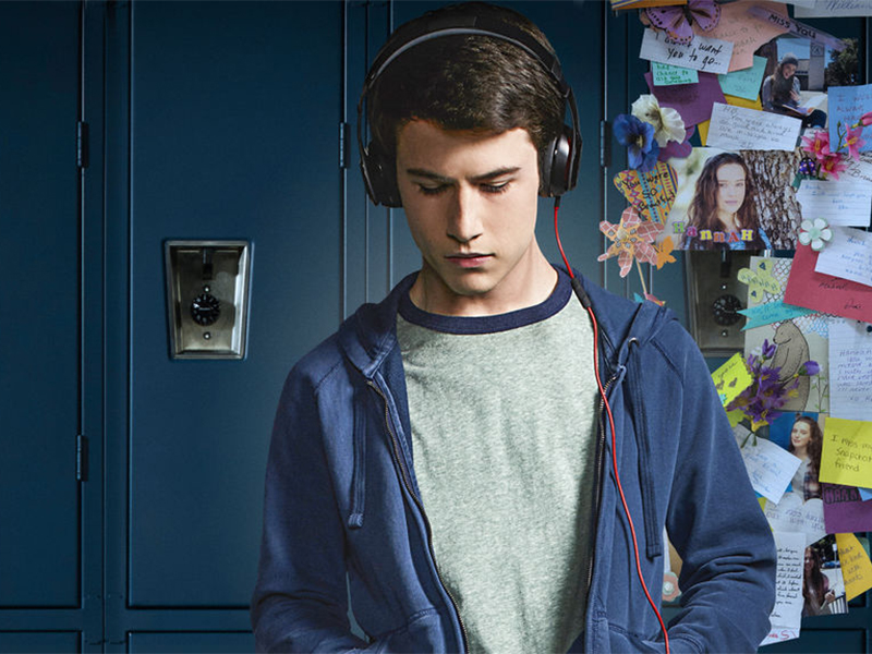 Dylan Minnette plays one of the people who receive an incriminating cassette after a suicide in the Netflix show “13 Reasons Why.”  Photo courtesy of Netflix