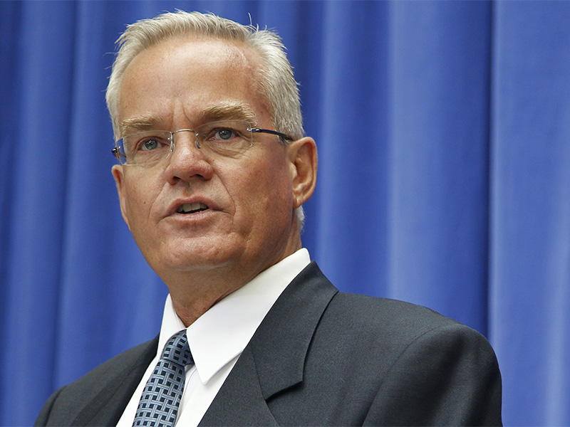 Pastor Bill Hybels, the former senior pastor of the 12,000-plus-member Willow Creek Community Church in northwest-suburban Chicago, at American University in Washington on July 1, 2010. (AP Photo/Charles Dharapak)