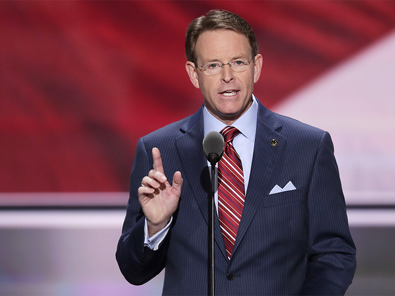 Tony Perkins, President of the Family Research Council, speaks during the final day of the Republican National Convention in Cleveland, Ohio, on July 21, 2016. (AP Photo/J. Scott Applewhite)