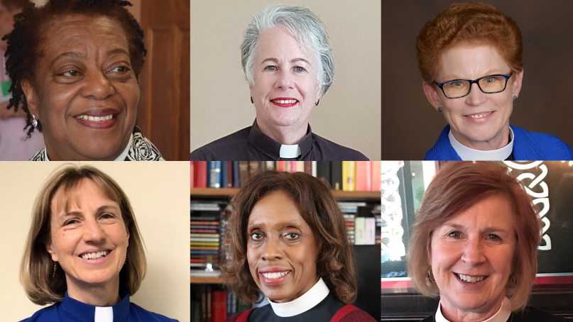 The six new female synod bishops-elect of the Evangelical Lutheran Church in America, top row from left: the Rev. Patricia Davenport of the Southeastern Pennsylvania Synod, the Rev. Idalia Negron-Caamano of the Caribbean Synod, and the Rev. Susan Briner of the Southwestern Texas Synod. Bottom from left: the Rev. Laurie Skow-Anderson of the Northwest Synod of Wisconsin, the Rev. Viviane Thomas-Breitfeld of the South-Central Synod of Wisconsin, and the Rev. Deborah Hutterer of the Grand Canyon Synod. Courtesy photos